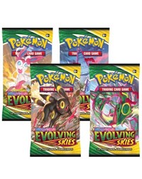 Evolving Skies Booster Pack Art Bundle Set of 4