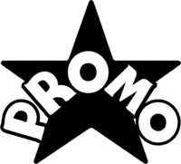 Black and White Promos Logo